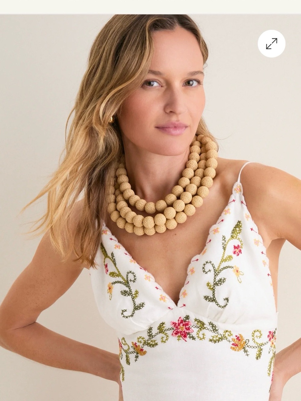Tuckernuck raffia Multi-Strand Wrapped Bead Necklace - Picture 7 of 7